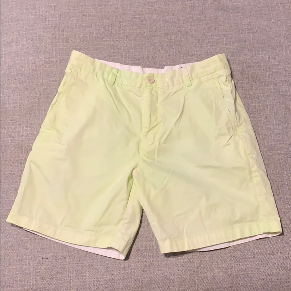 Vineyard Vines Neon Yellow Breaker Shorts